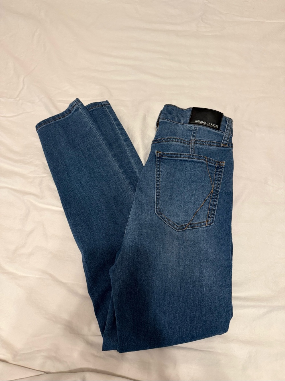 Kendall & Kylie Women's Classic Blue Stretch Jeans